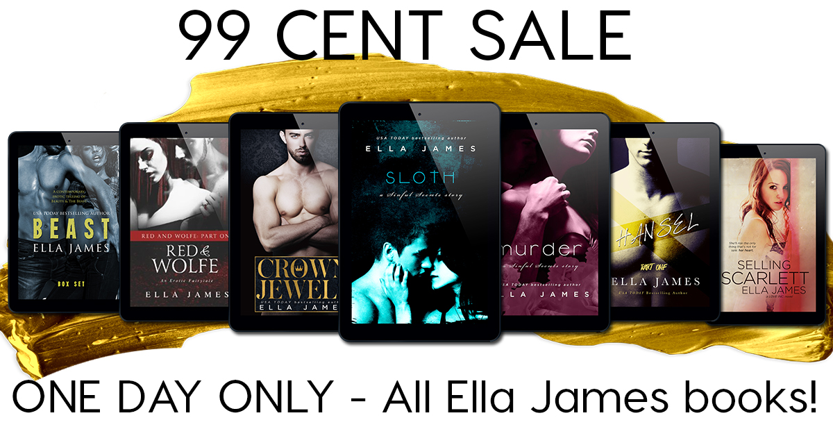 Ella James Book Sale – One Day Only!